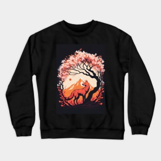 Pastel Kitsune: Cherry Blossom Dreams 3 Crewneck Sweatshirt